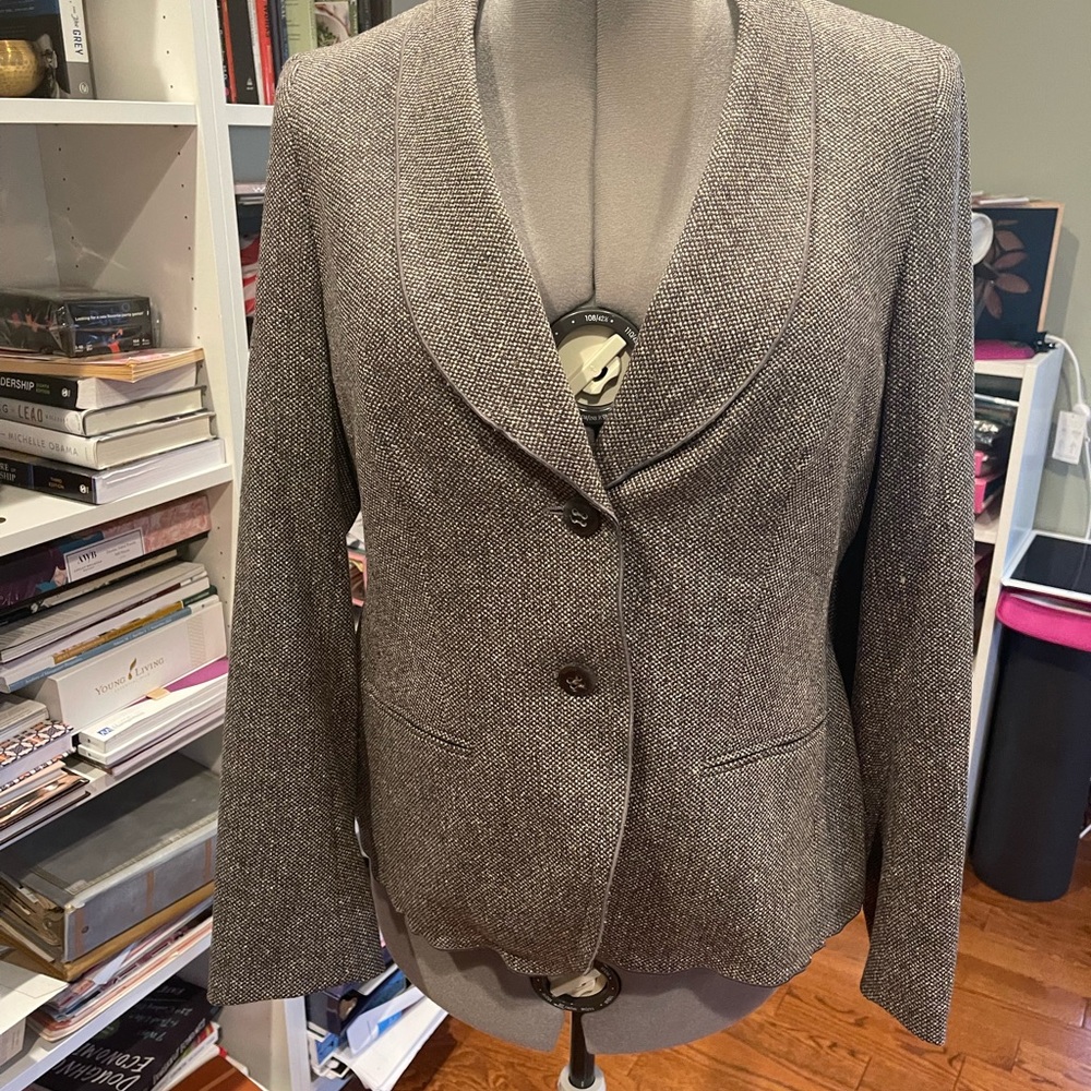 Escada Blazer - Brown Tweed - Size 44 - Picture 1 of 7